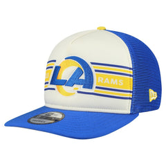 Los Angeles Rams New Era Banner A-Frame 9FIFTY Snapback Hat Cream/Royal