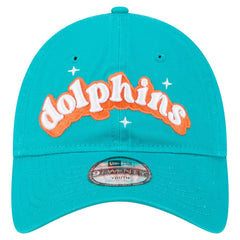 Miami Dolphins New Era Girls Youth Cheer 9TWENTY Adjustable Hat Aqua