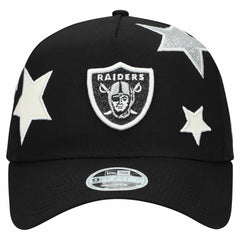 Las Vegas Raiders New Era Women's Stardom A-Frame 9FORTY Adjustable Hat Black
