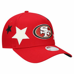 San Francisco 49ers New Era Women's Stardom A-Frame 9FORTY Adjustable Hat Scarlet