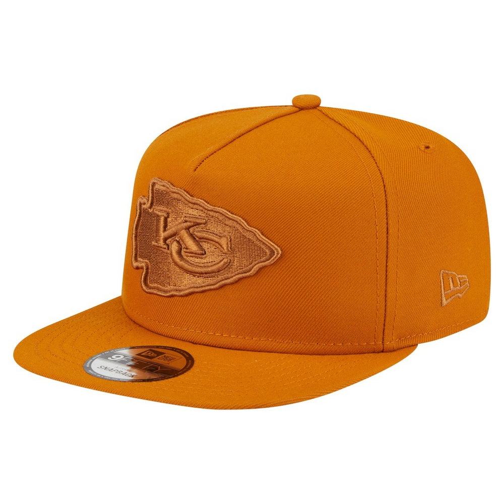 Kansas City Chiefs New Era Color Pack A-Frame 9FIFTY Snapback Hat Brown