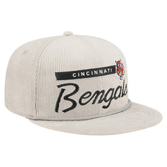 Cincinnati Bengals New Era Cord Rope Corduroy 9FIFTY Snapback Hat Gray