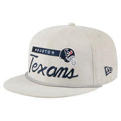 Houston Texans New Era Cord Rope Corduroy 9FIFTY Snapback Hat Gray