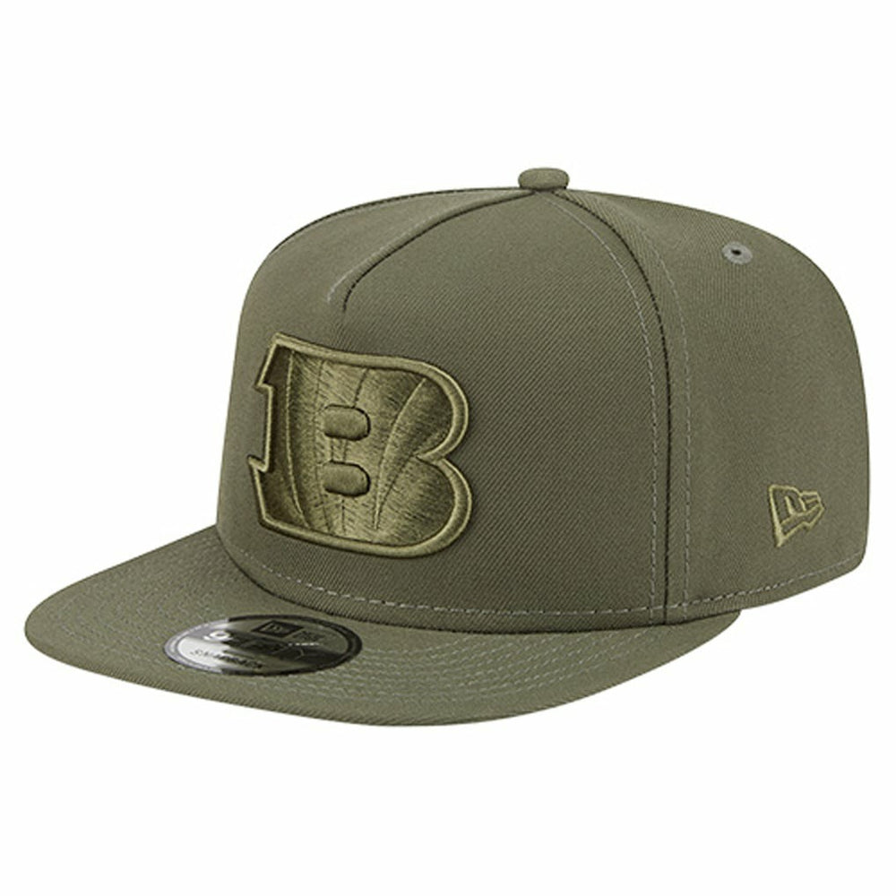 Cincinnati Bengals New Era Youth Color Pack A-Frame 9FIFTY Snapback Hat Olive