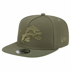 Detroit Lions New Era Youth Color Pack A-Frame 9FIFTY Snapback Hat Olive