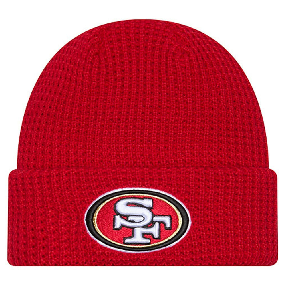 San Francisco 49ers New Era Youth Waffle Cuffed Knit Hat Scarlet