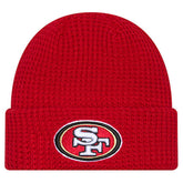 San Francisco 49ers New Era Youth Waffle Cuffed Knit Hat Scarlet