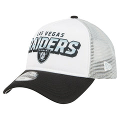 Las Vegas Raiders New Era Preschool 9FORTY A-Frame Adjustable Hat White