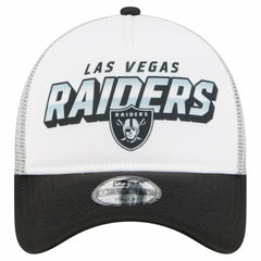 Las Vegas Raiders New Era Preschool 9FORTY A-Frame Adjustable Hat White