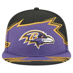 Baltimore Ravens New Era Break 59FIFTY Fitted Hat Black/Purple