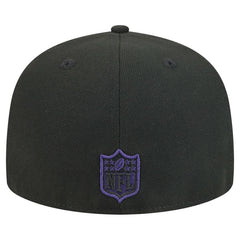 Baltimore Ravens New Era Break 59FIFTY Fitted Hat Black/Purple