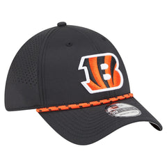 Cincinnati Bengals New Era Perforated 39THIRTY Flex Hat Black