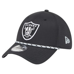 Las Vegas Raiders New Era Perforated 39THIRTY Flex Hat Black