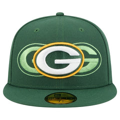 Green Bay Packers New Era Tri-Hit 59FIFTY Fitted Hat Green