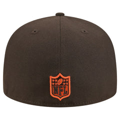 Cleveland Browns New Era Tri-Hit 59FIFTY Fitted Hat Brown