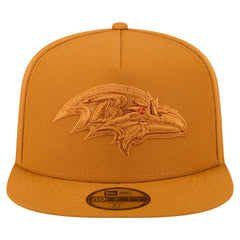 Baltimore Ravens New Era Color Pack A-Frame 59FIFTY Fitted Hat Brown