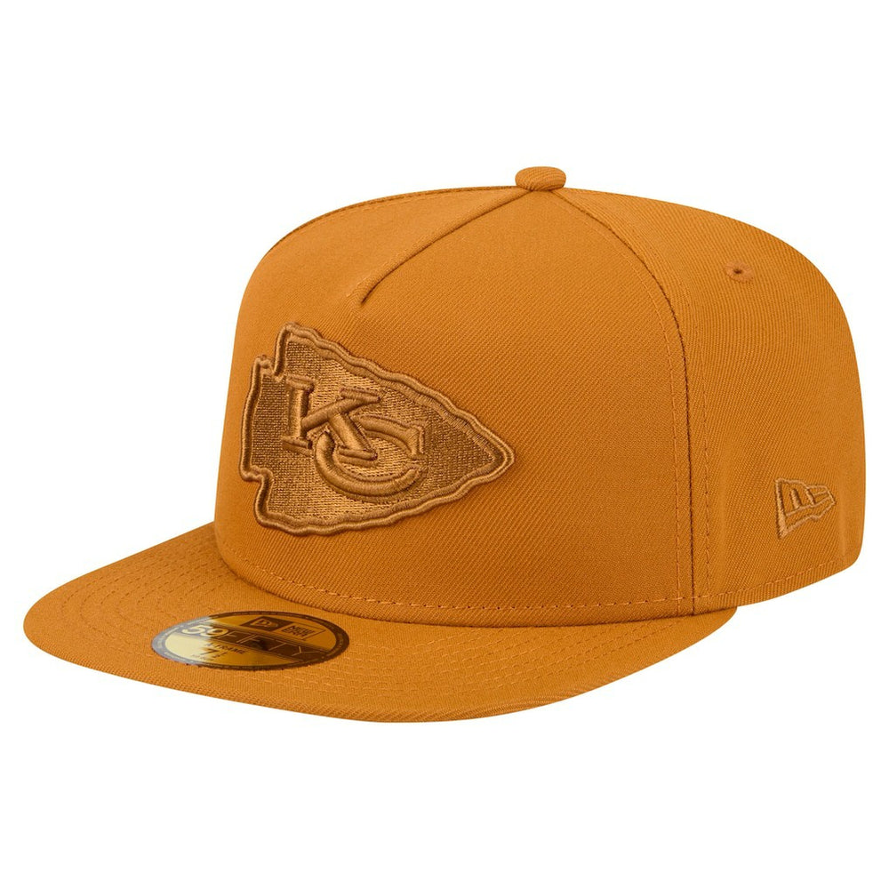 Kansas City Chiefs New Era Color Pack A-Frame 59FIFTY Fitted Hat Brown