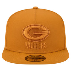Green Bay Packers New Era Color Pack A-Frame 59FIFTY Fitted Hat Brown