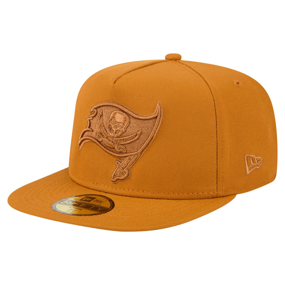 Tampa Bay Buccaneers New Era Color Pack A-Frame 59FIFTY Fitted Hat Brown