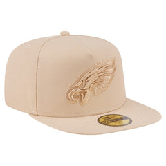 Philadelphia Eagles New Era Color Pack A-Frame 59FIFTY Fitted Hat Light Beige