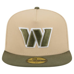 Washington Commanders New Era Color Pack A-Frame 59FIFTY Fitted Hat Beige/Olive