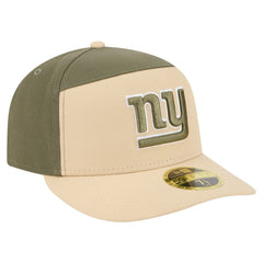 New York Giants New Era Two-Tone Color Pack Split Panel 59FIFTY Fitted Hat Light Beige/Olive