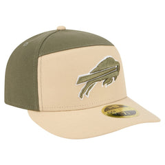 Buffalo Bills New Era Two-Tone Color Pack Split Panel 59FIFTY Fitted Hat Light Beige/Olive