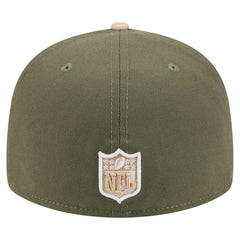 Atlanta Falcons New Era Color Pack Split Panel 59FIFTY Fitted Hat Light Beige/Olive
