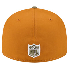 Green Bay Packers New Era Two-Tone Color Pack Split Panel 59FIFTY Fitted Hat Olive/Brown