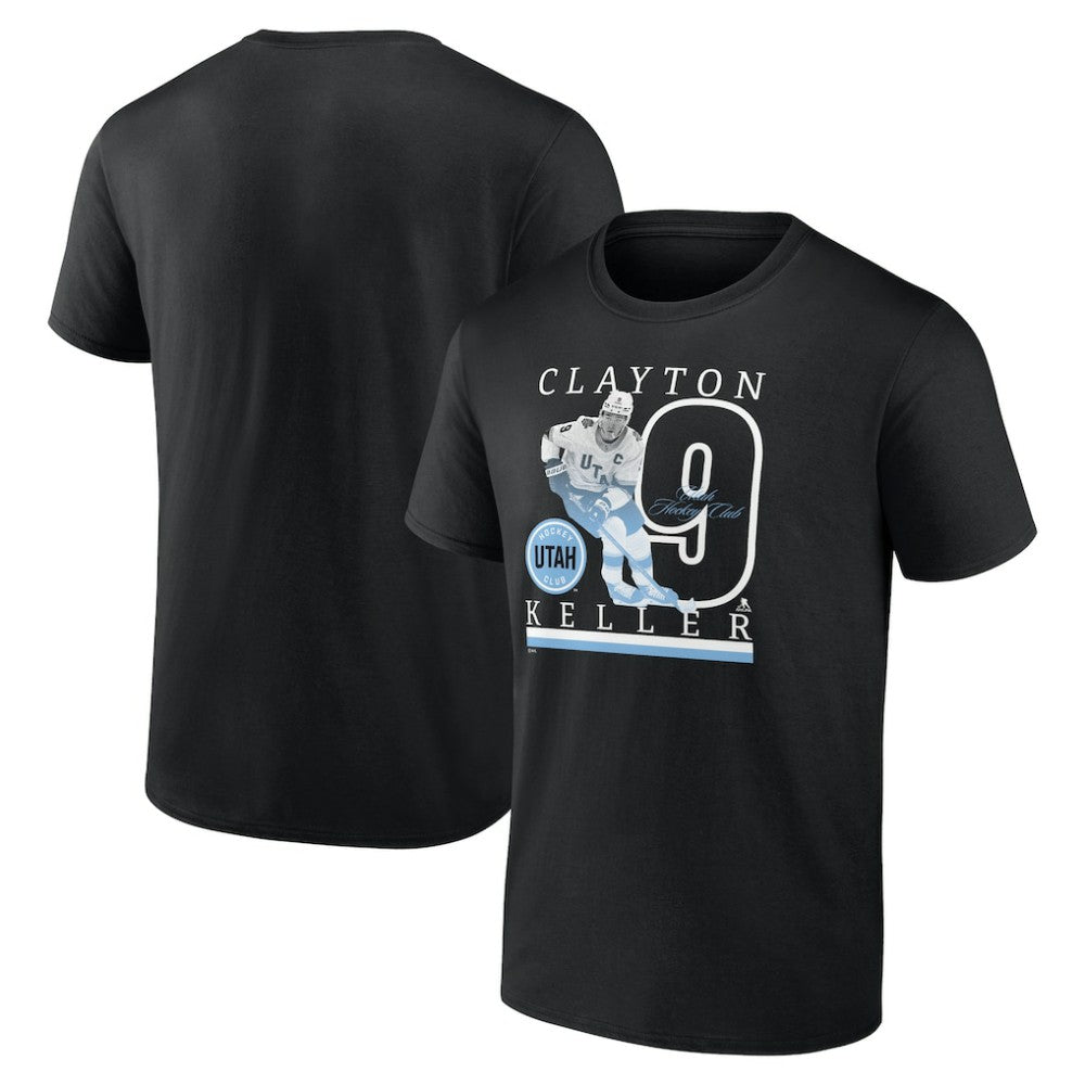 Clayton Keller Utah Mammoth Fanatics Player Graphic T-Shirt - Black - NHL 202728956