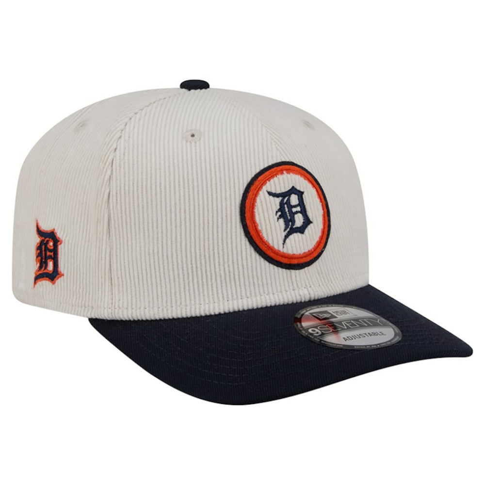Detroit Tigers New Era Loyal 9SEVENTY Adjustable Hat - Cream - New Era Discount