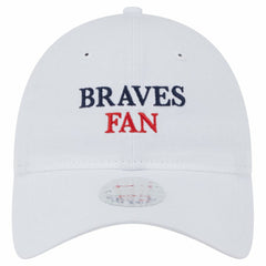 Atlanta Braves New Era Women's Team Fan 9TWENTY Adjustable Hat - White - New Era on Sale