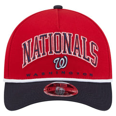 Washington Nationals New Era Arch 9FORTY A-Frame M-Crown Adjustable Hat - Red/Navy - New Era on Sale