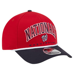Washington Nationals New Era Arch 9FORTY A-Frame M-Crown Adjustable Hat - Red/Navy - New Era on Sale