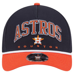 Houston Astros New Era Arch 9FORTY A-Frame M-Crown Adjustable Hat - Navy/Orange - New Era Online