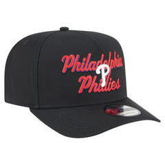 Philadelphia Phillies New Era Chainstitch 9FIFTY A-Frame Snapback Hat - Black - New Era Sale