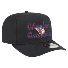 Cleveland Guardians New Era Chainstitch 9FIFTY A-Frame Snapback Hat - Black - New Era Online