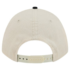 Atlanta Braves New Era Sided Corduroy 9FORTY A-Frame Adjustable Hat - Cream/Navy - New Era Lifestyle