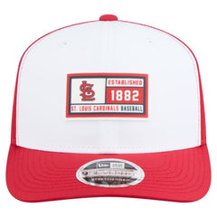 St. Louis Cardinals New Era Established Patch 9SEVENTY Adjustable Hat - White/Red - New Era Lifestyle