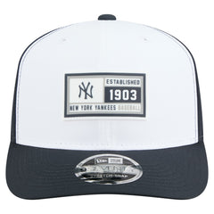 New York Yankees New Era Established Patch 9SEVENTY Adjustable Hat - White/Navy - New Era on Sale