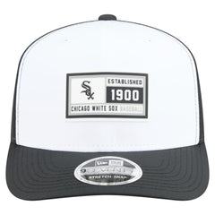 Chicago White Sox New Era Established Patch 9SEVENTY Adjustable Hat - White/Black - New Era Discount