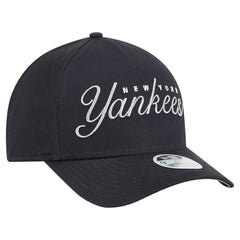 New York Yankees New Era Women's Metallic A-Frame 9FORTY Adjustable Hat - Navy - New Era Lifestyle