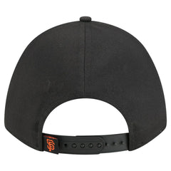 San Francisco Giants New Era Women's Metallic A-Frame 9FORTY Adjustable Hat - Black - New Era Lifestyle
