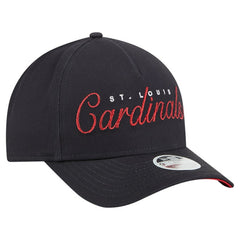 St. Louis Cardinals New Era Women's Metallic A-Frame 9FORTY Adjustable Hat - Navy - New Era Online