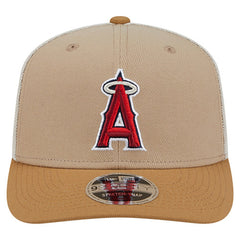 Los Angeles Angels New Era 9SEVENTY Trucker Adjustable Hat - Stone - New Era Sale