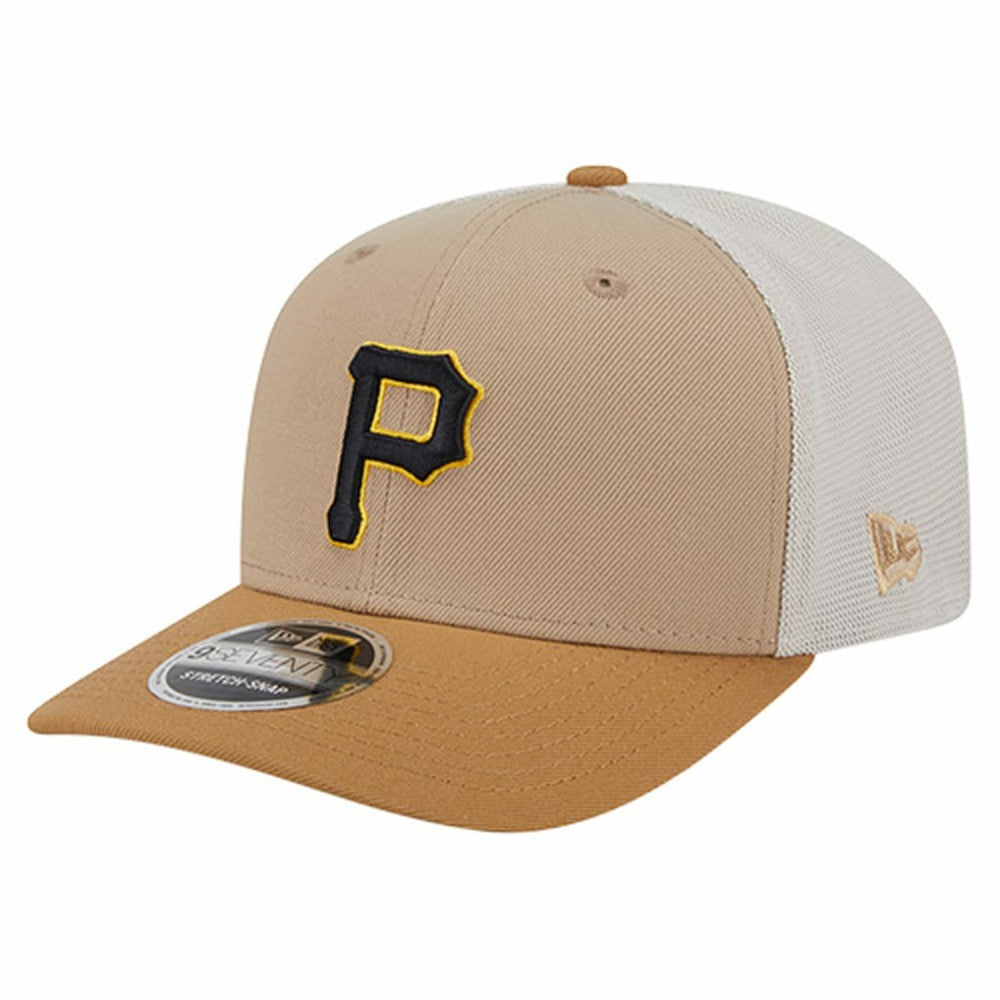 Pittsburgh Pirates New Era 9SEVENTY Trucker Adjustable Hat - Stone - New Era Sale