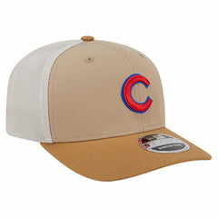 Chicago Cubs New Era 9SEVENTY Trucker Adjustable Hat - Stone - New Era Online