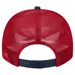 Los Angeles Angels New Era Banner A-Frame 9FIFTY Trucker Snapback Hat - Cream/Red - New Era Discount
