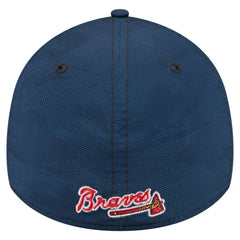 Atlanta Braves New Era Tonal Camo 39THIRTY Flex Hat - Navy - New Era Sale