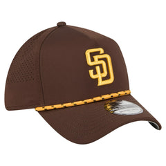 San Diego Padres New Era 39THIRTY A-Frame Perforated Flex Hat - Brown - New Era Discount